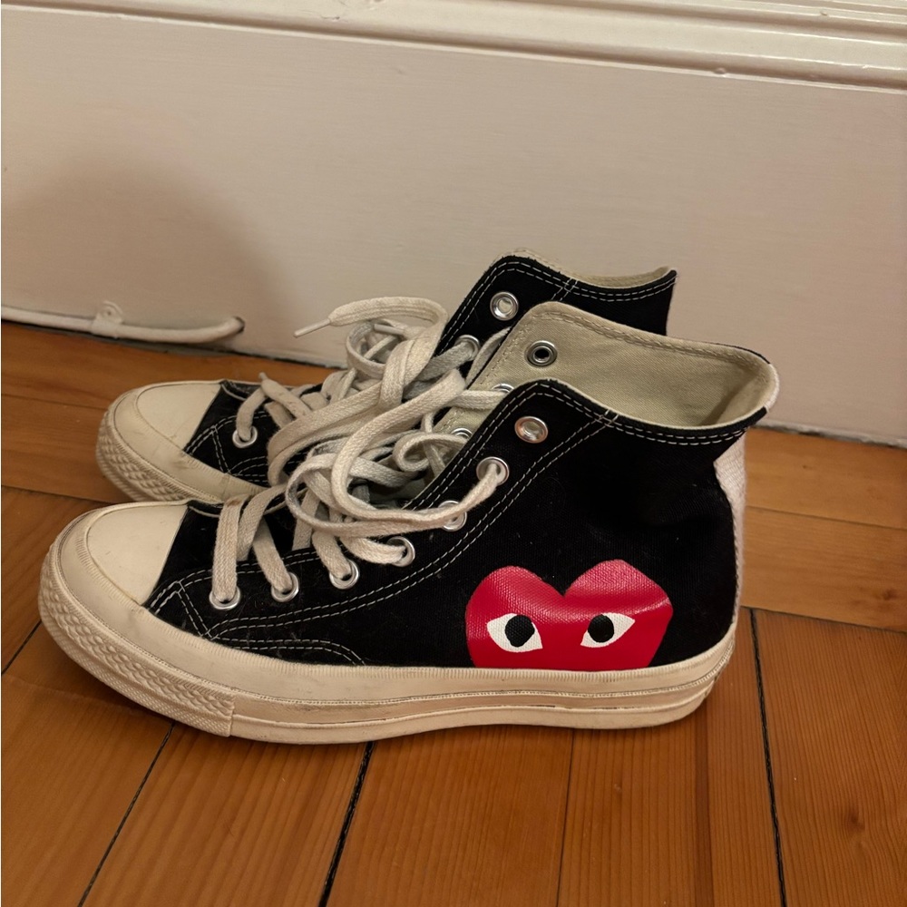 Comme de Garçons black high tops
